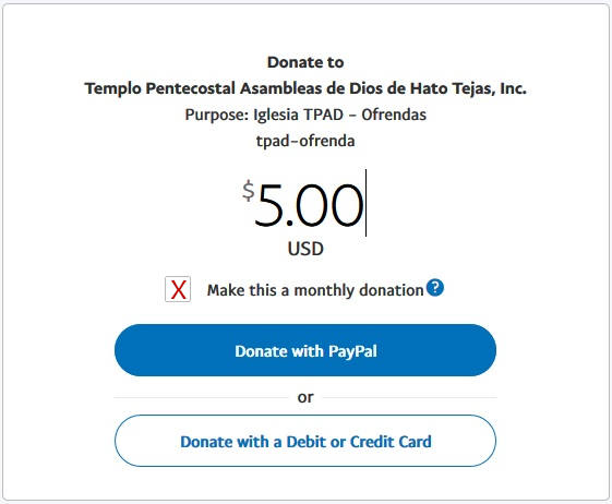 PayPal Step: Recurring Payment